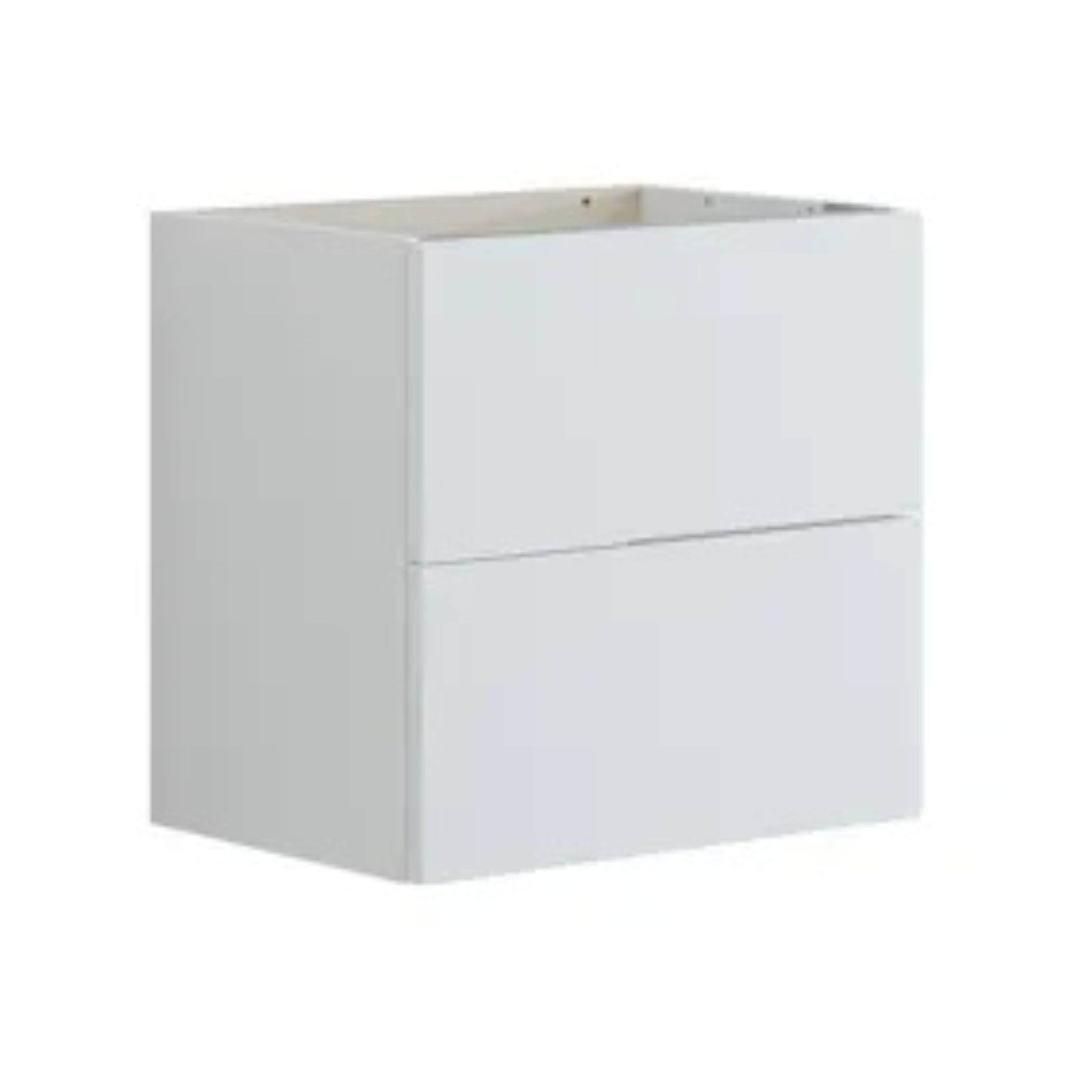 Dansani Inzo Glatt Servantskap Slim 2 Skuff Hvit matt / 50cm Dansani Servantskap DA-U06-1010
