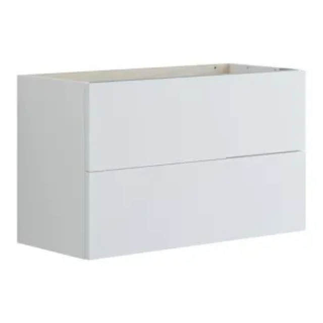 Dansani Inzo Glatt Servantskap Slim 2 Skuff Hvit matt / 80cm Dansani Servantskap DA-U08-1010