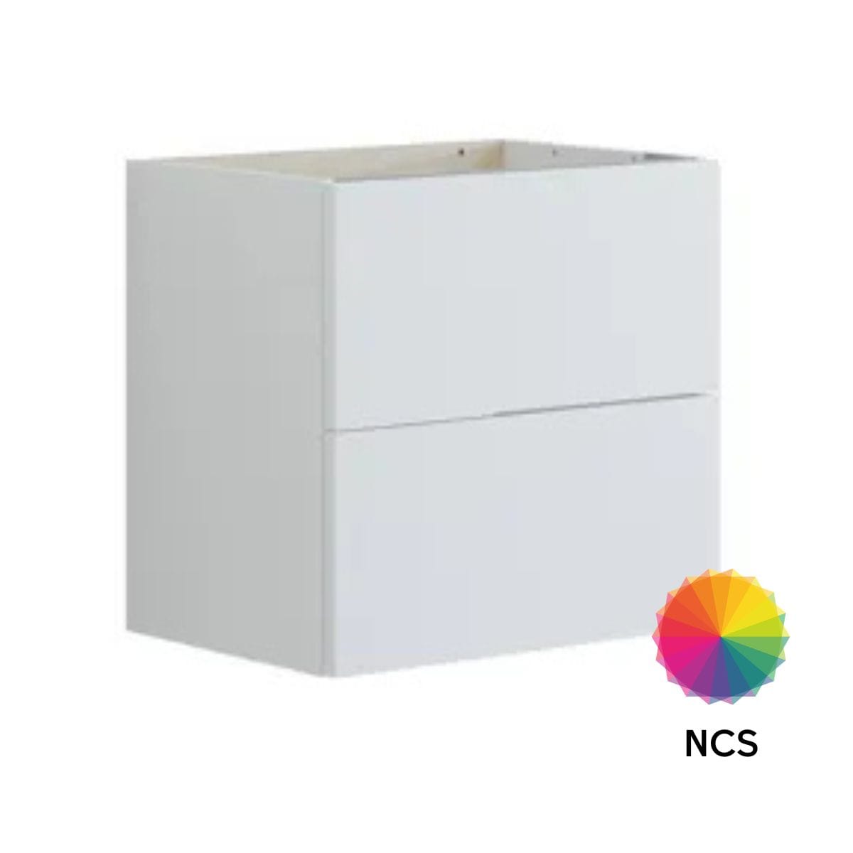 Dansani Inzo Glatt Servantskap Slim 2 Skuff NCS farge / 50cm Dansani Servantskap DA-U06-1099