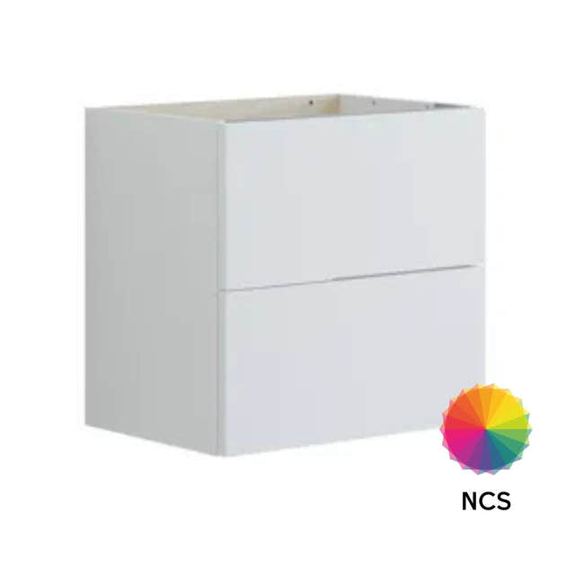 Dansani Inzo Glatt Servantskap Slim 2 Skuff NCS farge / 50cm Dansani Servantskap DA-U06-1099