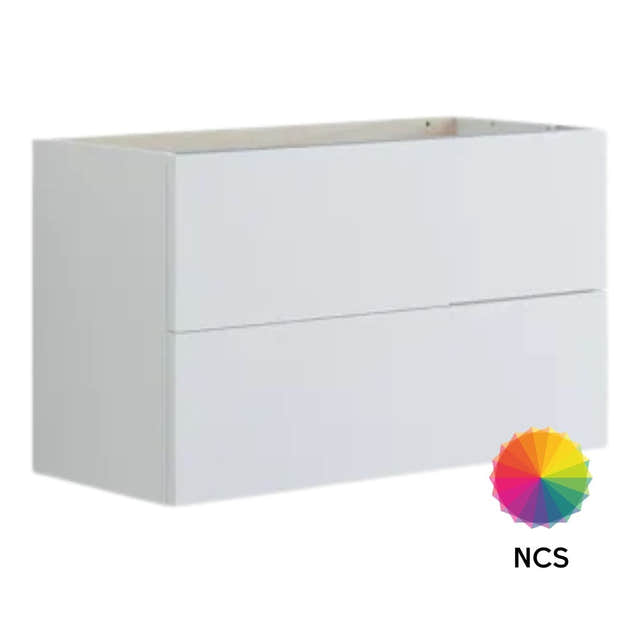 Dansani Inzo Glatt Servantskap Slim 2 Skuff NCS farge / 80cm Dansani Servantskap DA-U08-1099
