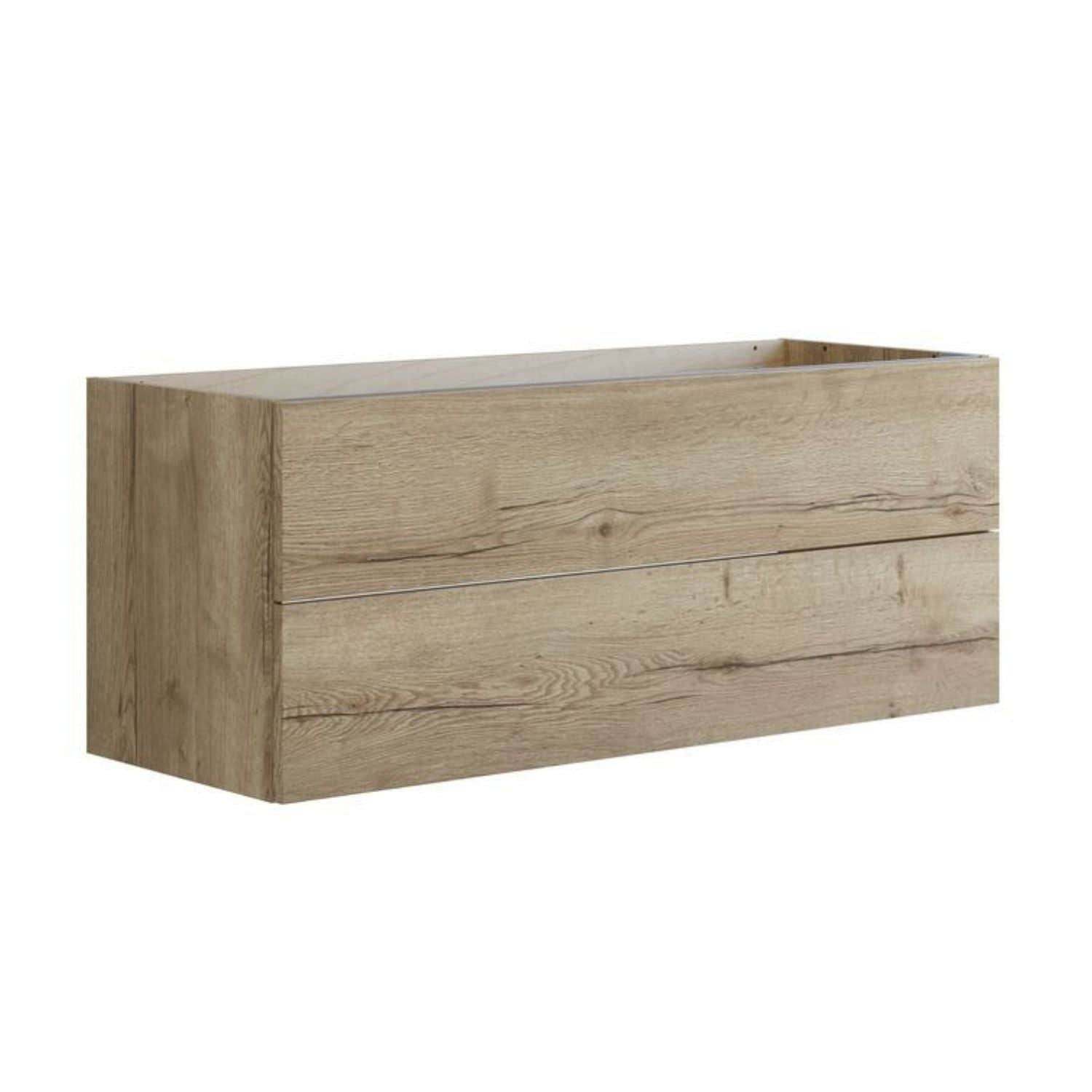 Dansani Inzo Glatt Sideskap 2 skuff Natur eik / 120cm Dansani Sideskap bad DA-U36-1049