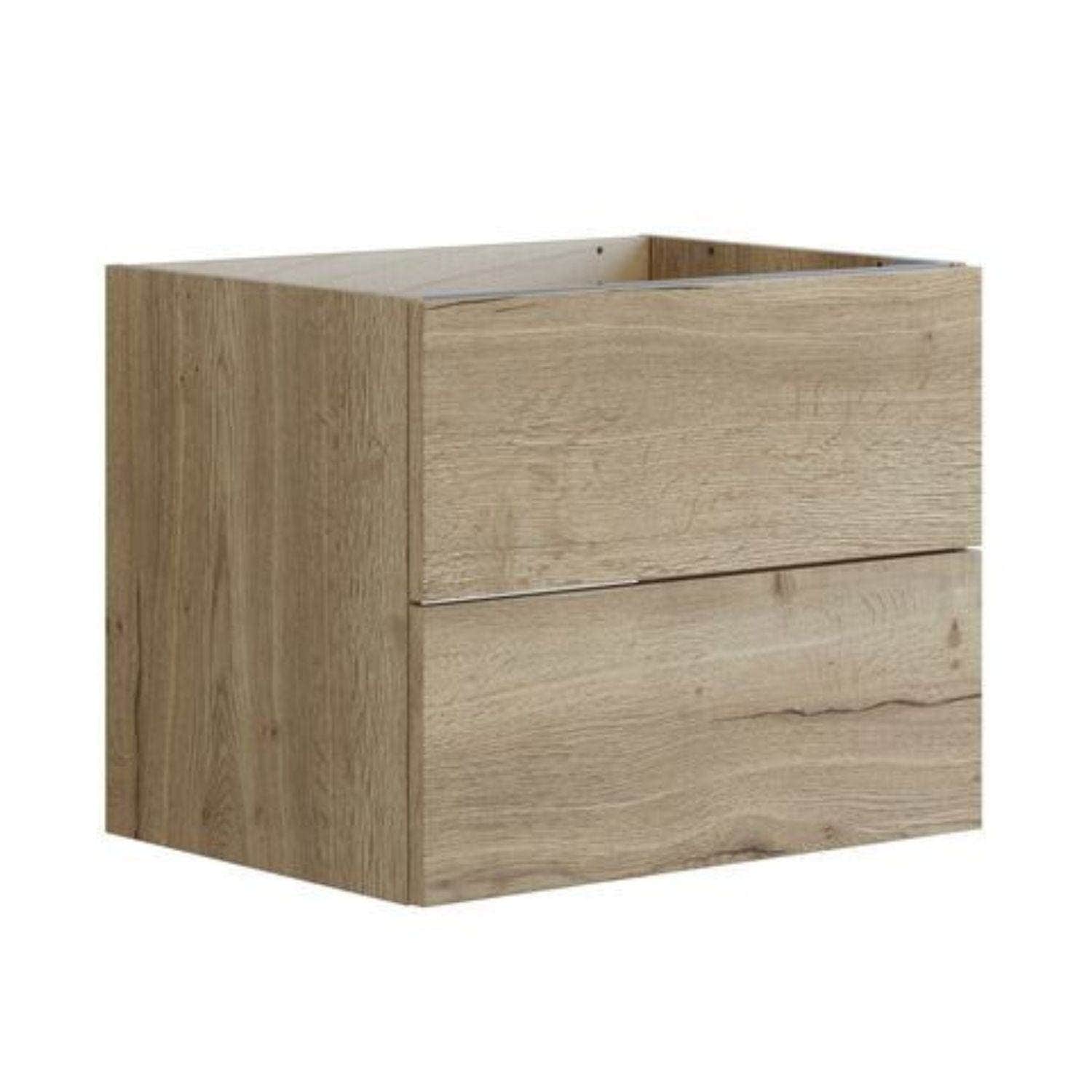 Dansani Inzo Glatt Sideskap 2 skuff Natur eik / 60cm Dansani Sideskap bad DA-U33-1049