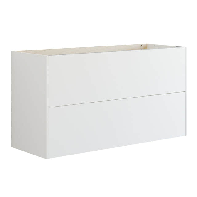 Dansani Inzo Glatt Skap 2 skuff B60-120xH64xD44cm Hvit matt / 120cm Dansani Sideskap bad DA-T18-1010