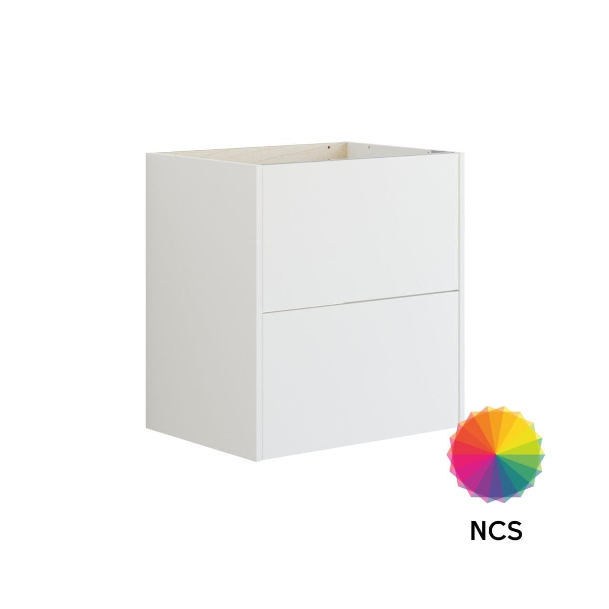 Dansani Inzo Glatt Skap 2 skuff B60-120xH64xD44cm NCS farge / 60cm Dansani Sideskap bad DA-T15-1099