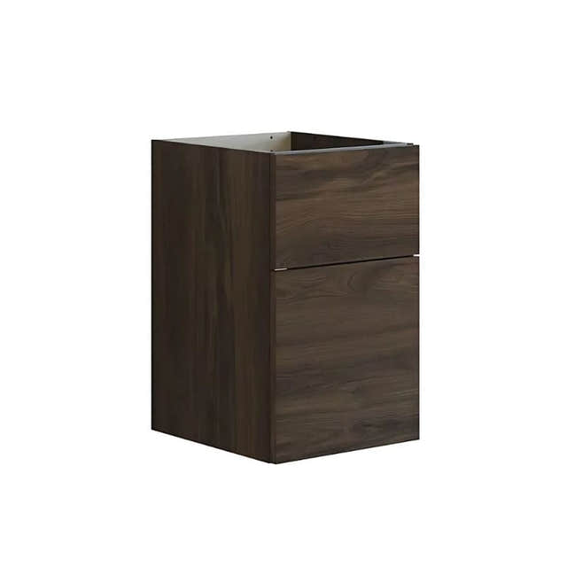 Dansani Inzo Glatt Underskap 2 skuff B40xH64xD44cm Brun eik Dansani Sideskap bad DA-U53-1052