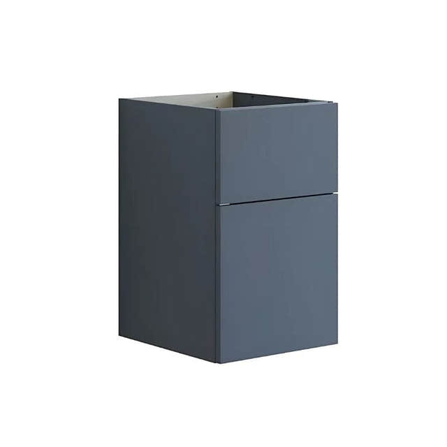 Dansani Inzo Glatt Underskap 2 skuff B40xH64xD44cm Grå matt Dansani Sideskap bad DA-U53-1003
