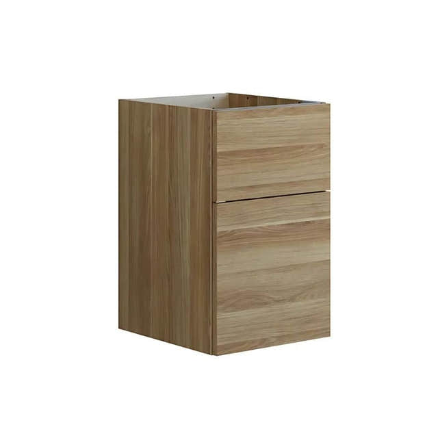 Dansani Inzo Glatt Underskap 2 skuff B40xH64xD44cm Varm eik Dansani Sideskap bad DA-U53-1055