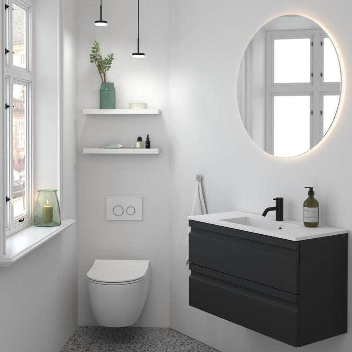 Dansani Inzo Hylle med spyd B35-70xH3,2xD14,5cm Dansani Baderomshylle