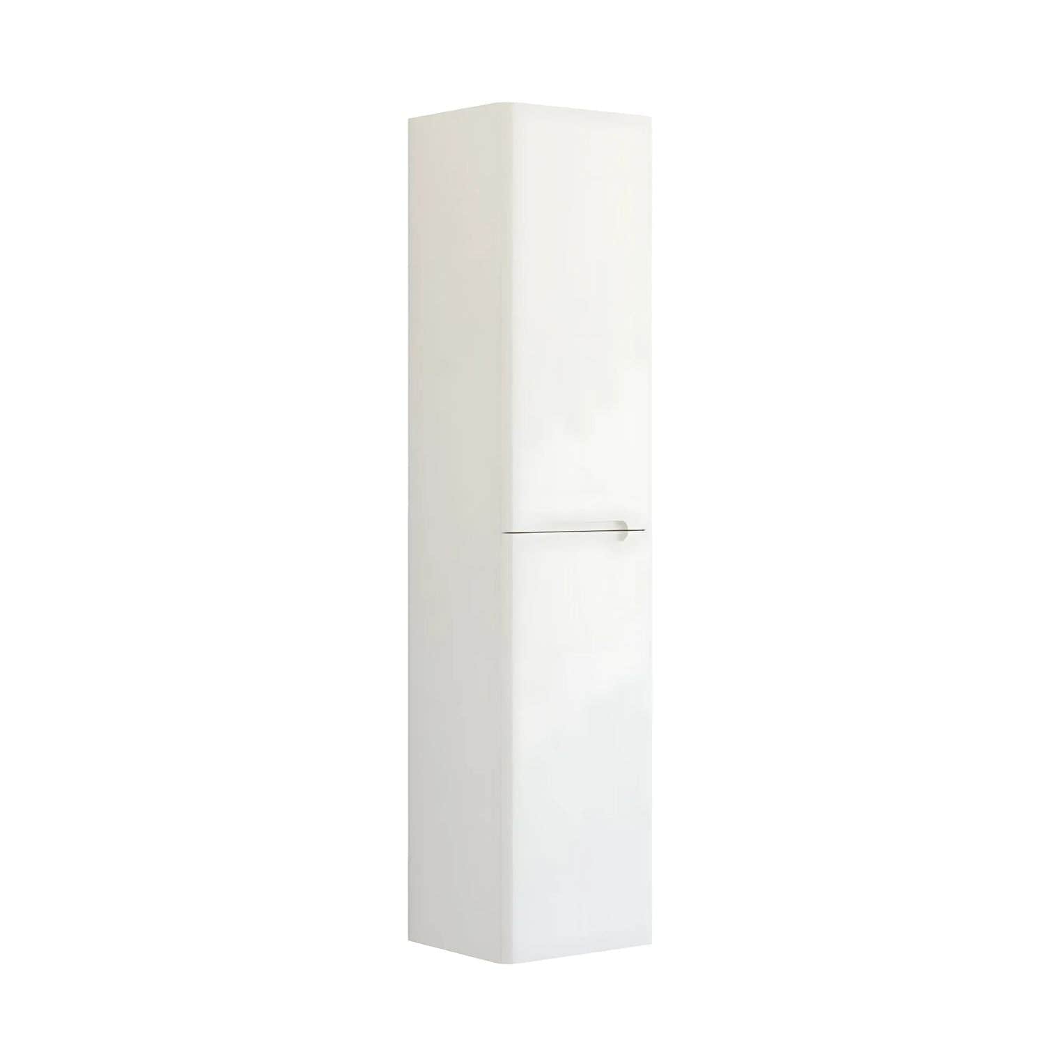 Dansani Inzo Integrert Høyskap 2 dør B40xH176xD35cm Hvit matt / 40cm / Versjon A høyre hengslet Dansani Høyskap bad DA-R14-A110