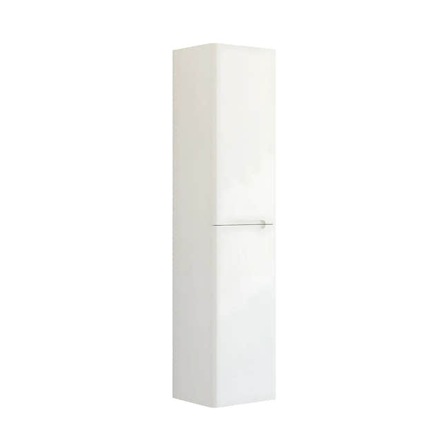Dansani Inzo Integrert Høyskap 2 dør B40xH176xD35cm Hvit matt / 40cm / Versjon A høyre hengslet Dansani Høyskap bad DA-R14-A110