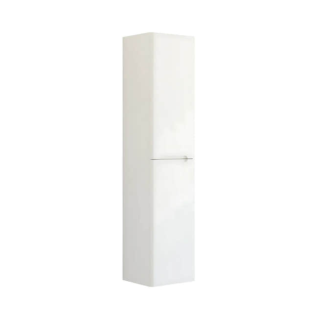 Dansani Inzo Integrert Høyskap 2 dør B40xH176xD35cm Hvit matt / 40cm / Versjon B høyre hengslet Dansani Høyskap bad DA-R15-A110