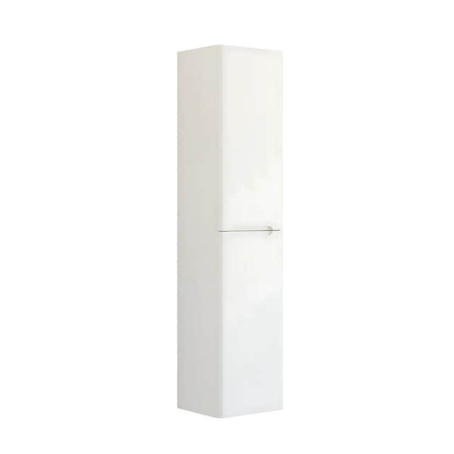 Dansani Inzo Integrert Høyskap 2 dør B40xH176xD35cm Hvit matt / 40cm / Versjon C høyre hengslet Dansani Høyskap bad DA-R16-A110
