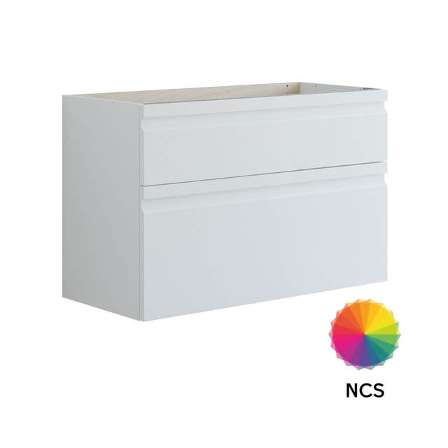 Dansani Inzo Integrert Servantskap 2 skuff ekstra høy underskuff NCS farge / 100cm Dansani Servantskap DA-U26-2099