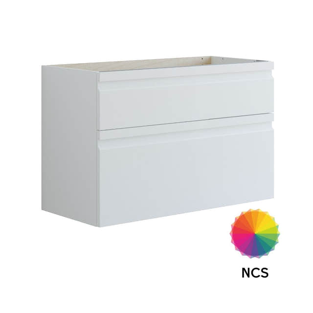 Dansani Inzo Integrert Servantskap 2 skuff ekstra høy underskuff NCS farge / 120cm Dansani Servantskap DA-U27-2099