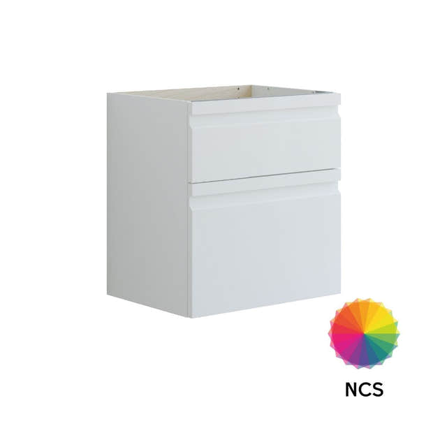Dansani Inzo Integrert Servantskap 2 skuff ekstra høy underskuff NCS farge / 60cm Dansani Servantskap DA-U24-2099