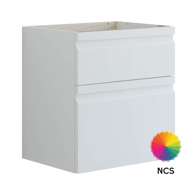 Dansani Inzo Integrert Servantskap 2 skuff ekstra høy underskuff NCS farge / 60cm Dansani Servantskap DA-U24-2099