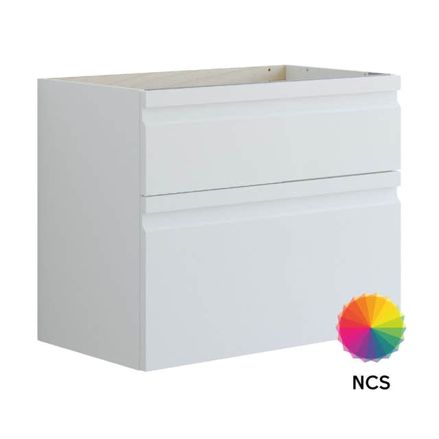 Dansani Inzo Integrert Servantskap 2 skuff ekstra høy underskuff NCS farge / 80cm Dansani Servantskap DA-U25-2099
