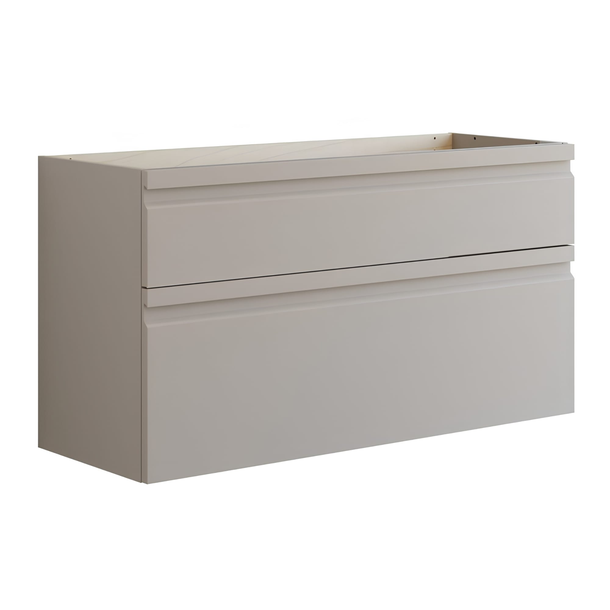 Dansani Inzo Integrert Servantskap 2 skuff ekstra høy underskuff Softstone / 120cm Dansani Servantskap DA-U27-2035