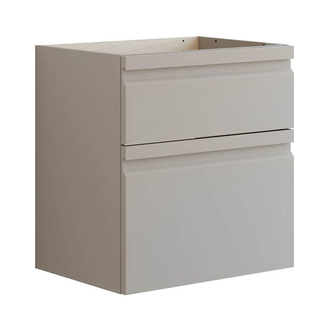 Dansani Inzo Integrert Servantskap 2 skuff ekstra høy underskuff Softstone / 60cm Dansani Servantskap DA-U24-2035