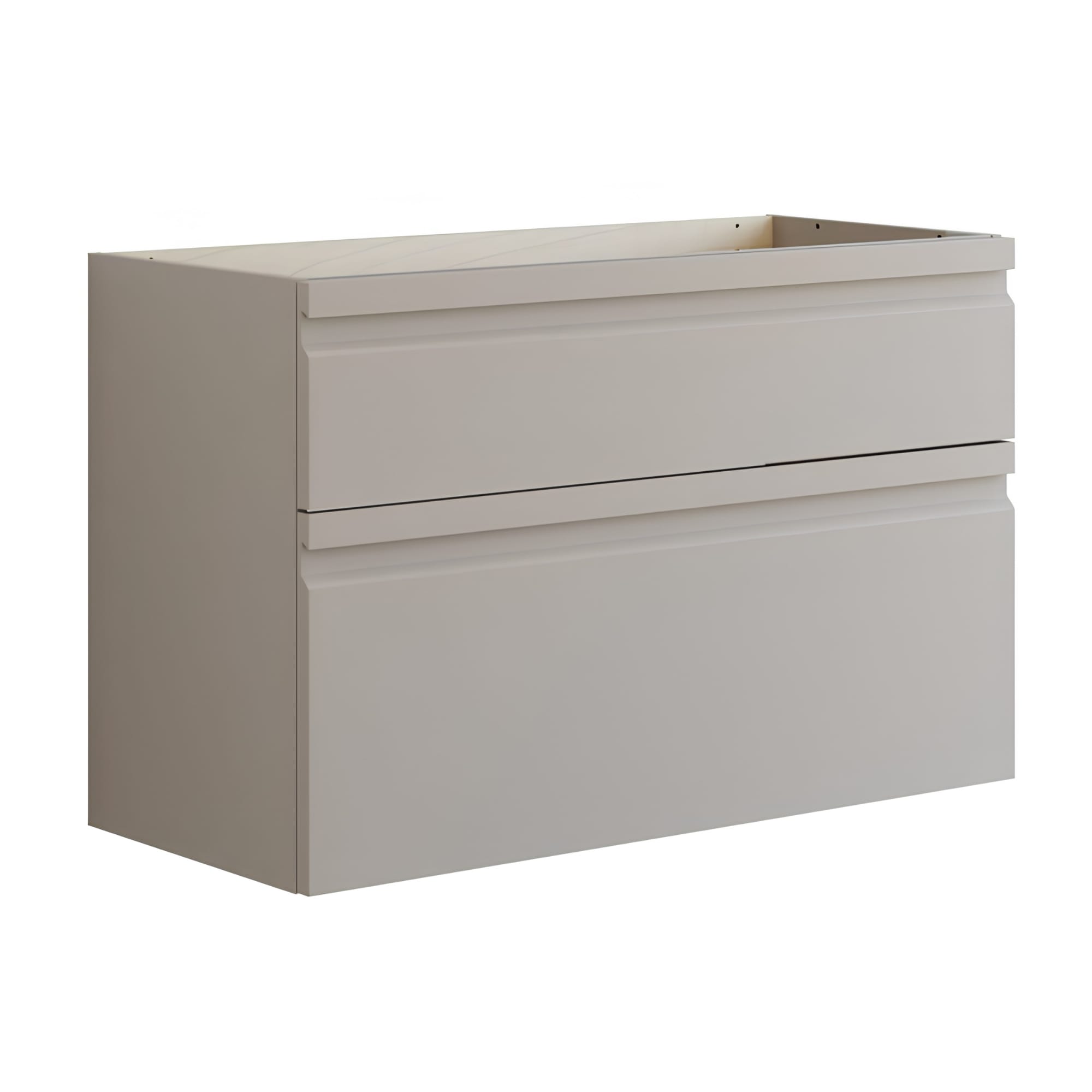 Dansani Inzo Integrert Servantskap 2 skuff ekstra høy underskuff Softstone / 80cm Dansani Servantskap DA-U25-2035
