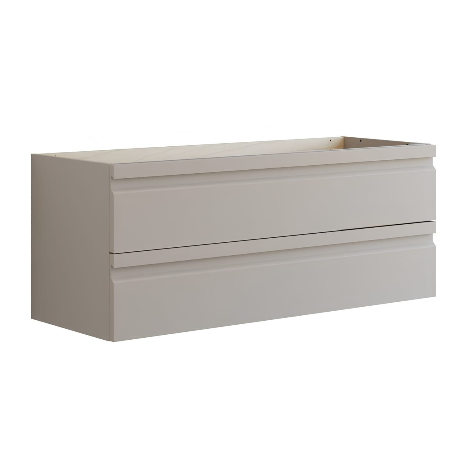 Dansani Inzo Integrert Servantskap 2 skuff H48 Softstone / 120cm Dansani Servantskap DA-U36-2035