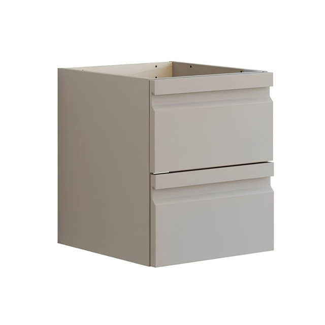 Dansani Inzo Integrert Servantskap 2 skuff H48 Softstone / 40cm Dansani Servantskap DA-U52-2035