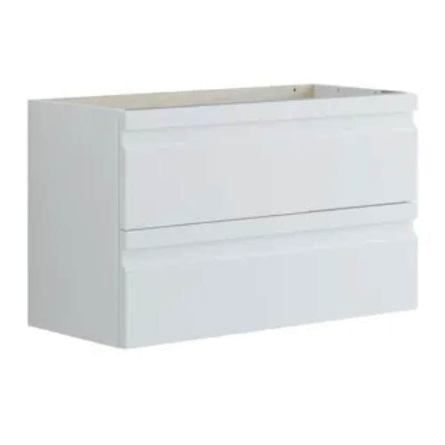 Dansani Inzo Integrert Servantskap Slim 2 skuff Hvit matt lakk / 80cm Dansani Servantskap DA-U08-2071