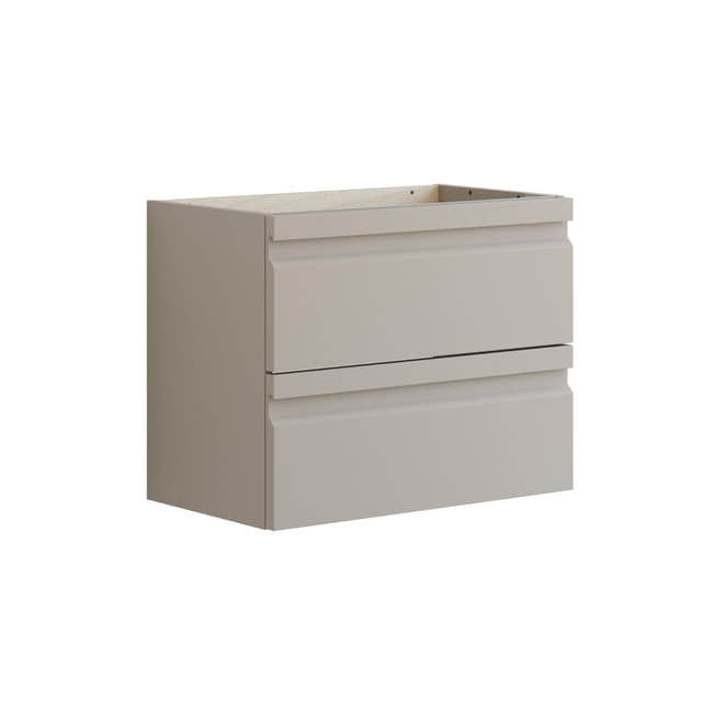 Dansani Inzo Integrert Servantskap Slim 2 skuff Softstone / 60cm Dansani Servantskap DA-U07-2035