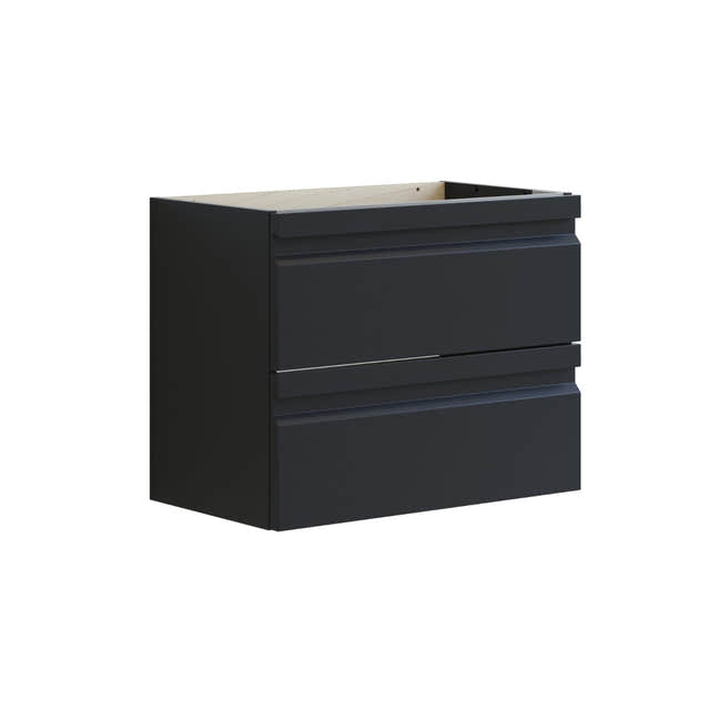 Dansani Inzo Integrert Servantskap Slim 2 skuff Sort gummi / 60cm Dansani Servantskap DA-U07-2037