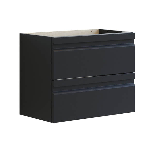 Dansani Inzo Integrert Servantskap Slim 2 skuff Sort gummi / 60cm Dansani Servantskap DA-U07-2037