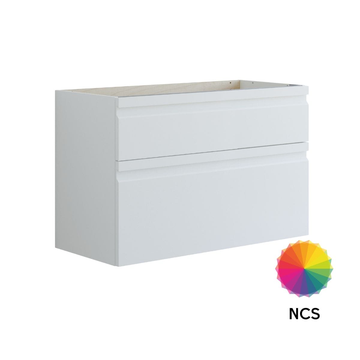 Dansani Inzo Integrert Sideskap 2 skuff NCS farge / 100cm Dansani Sideskap bad DA-U39-2099