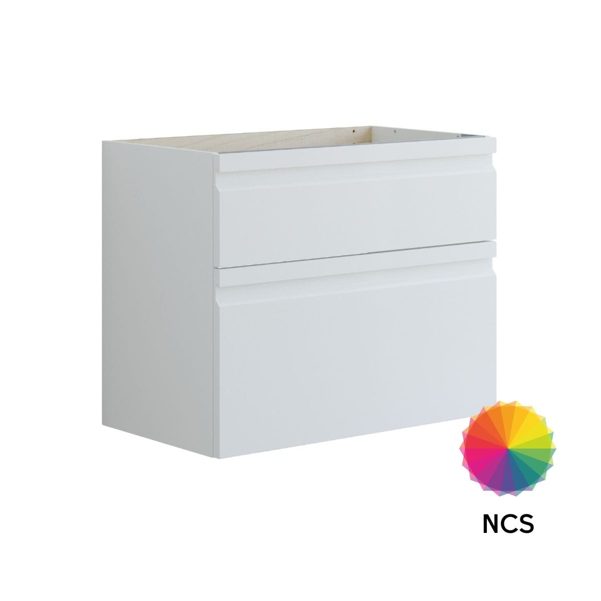 Dansani Inzo Integrert Sideskap 2 skuff NCS farge / 80cm Dansani Sideskap bad DA-U38-2099