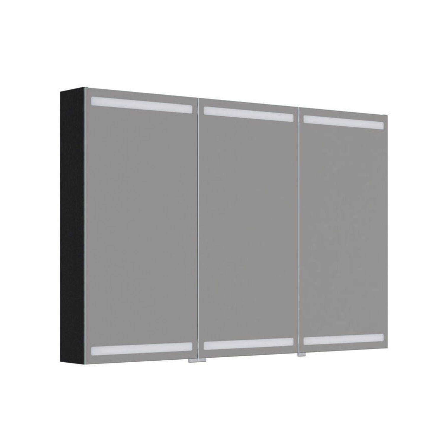 Dansani Inzo Level Speilskap Eik noir / 120 cm 3 dører Dansani Speilskap DA-S873-144
