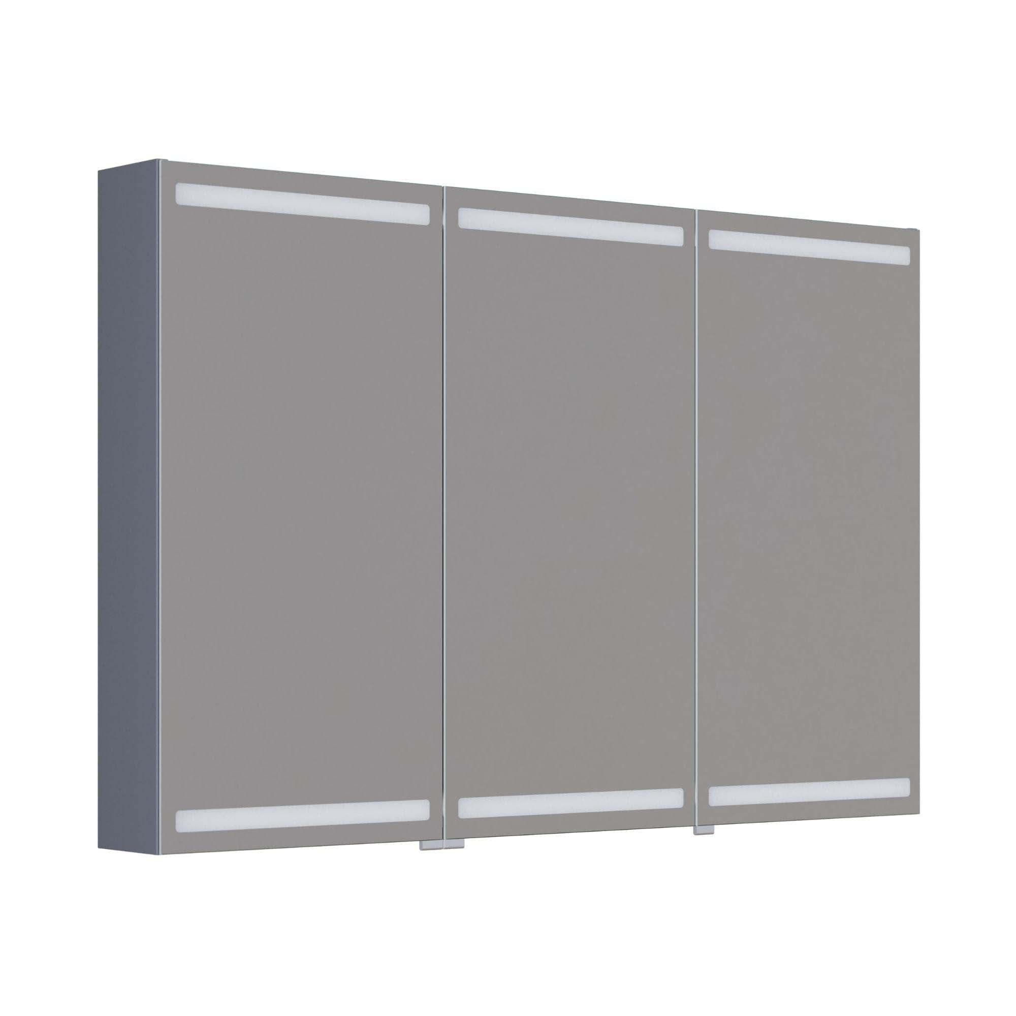 Dansani Inzo Level Speilskap Grå matt / 120 cm 3 dører Dansani Speilskap DA-S873-103