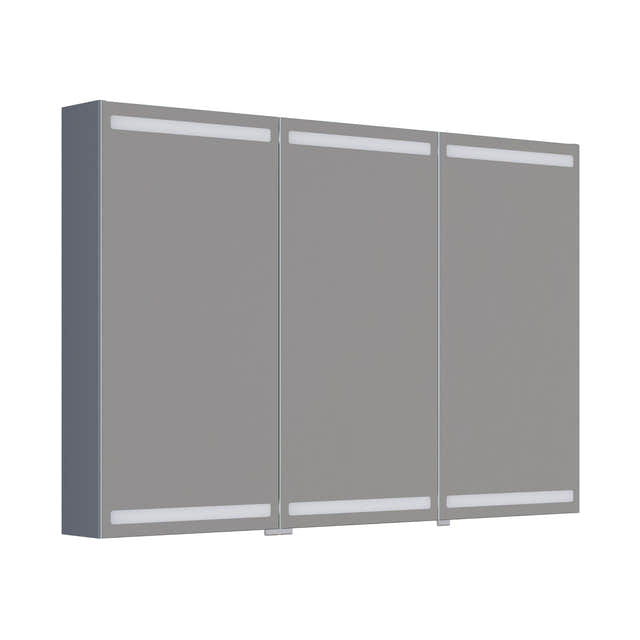 Dansani Inzo Level Speilskap Grå matt / 120 cm 3 dører Dansani Speilskap DA-S873-103