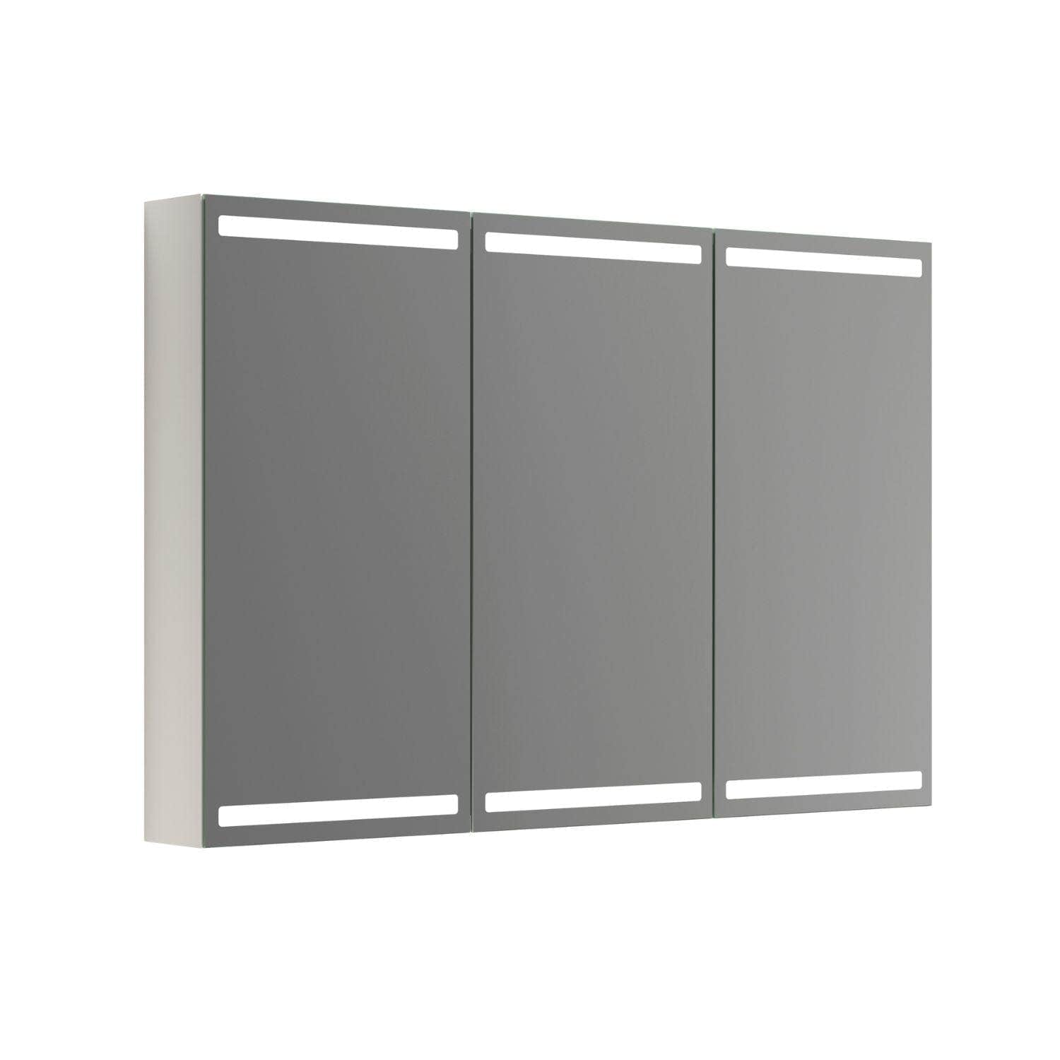 Dansani Inzo Level Speilskap Hvit matt folie / 120 cm 3 dører Dansani Speilskap DA-S573-143