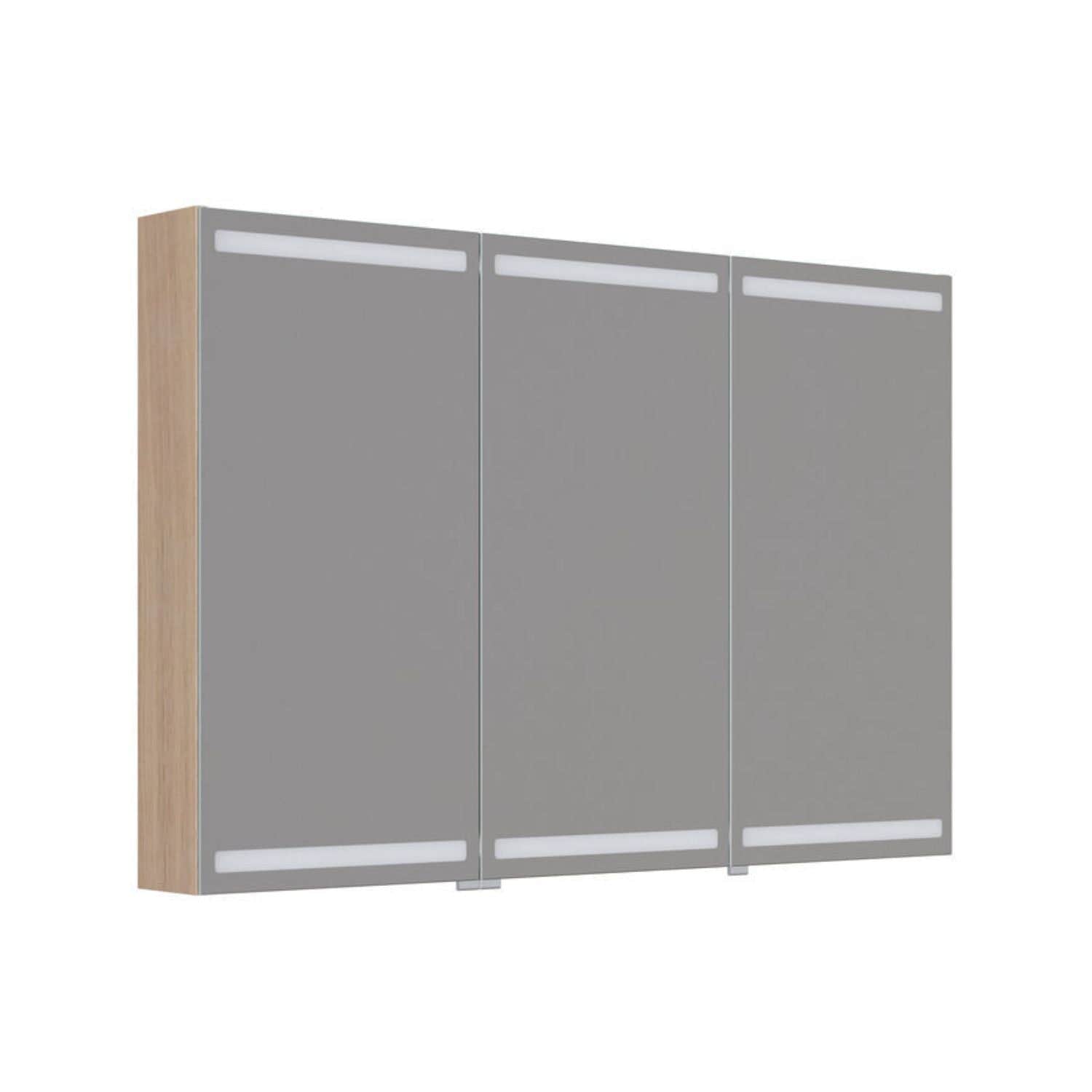 Dansani Inzo Level Speilskap Lys eik / 120 cm 3 dører Dansani Speilskap DA-S873-178