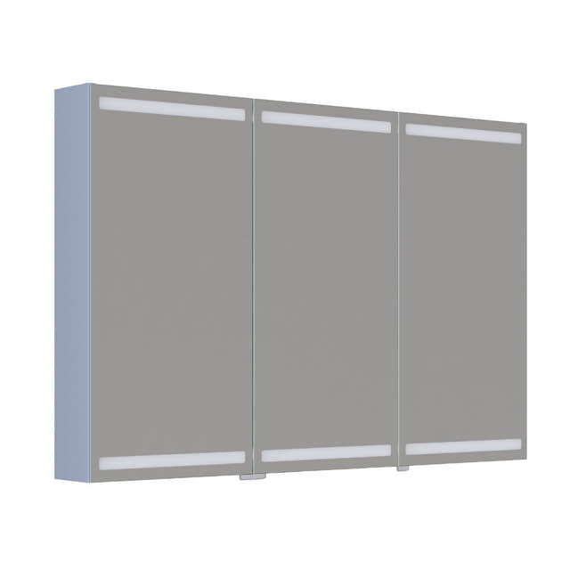 Dansani Inzo Level Speilskap Lyseblå matt / 120 cm 3 dører Dansani Speilskap DA-S873-116