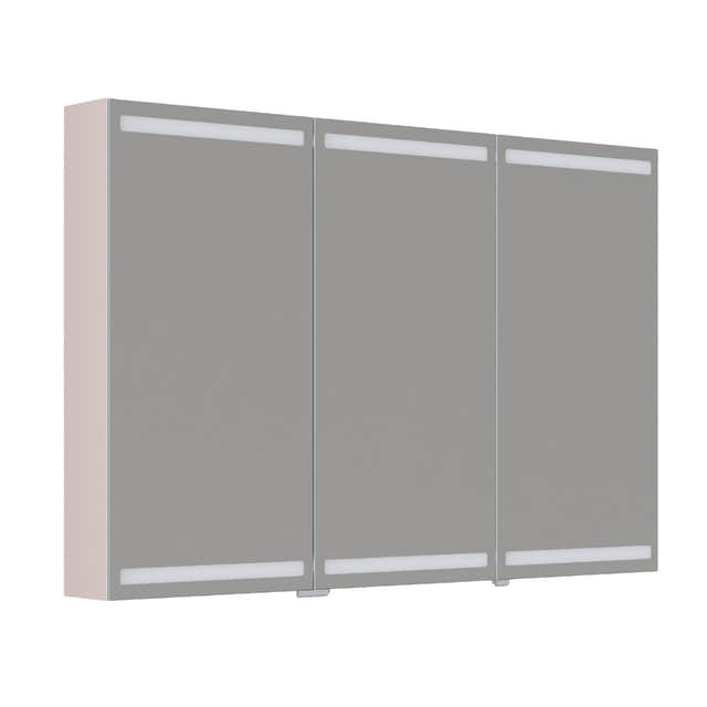 Dansani Inzo Level Speilskap Sand matt / 120 cm 3 dører Dansani Speilskap DA-S873-134