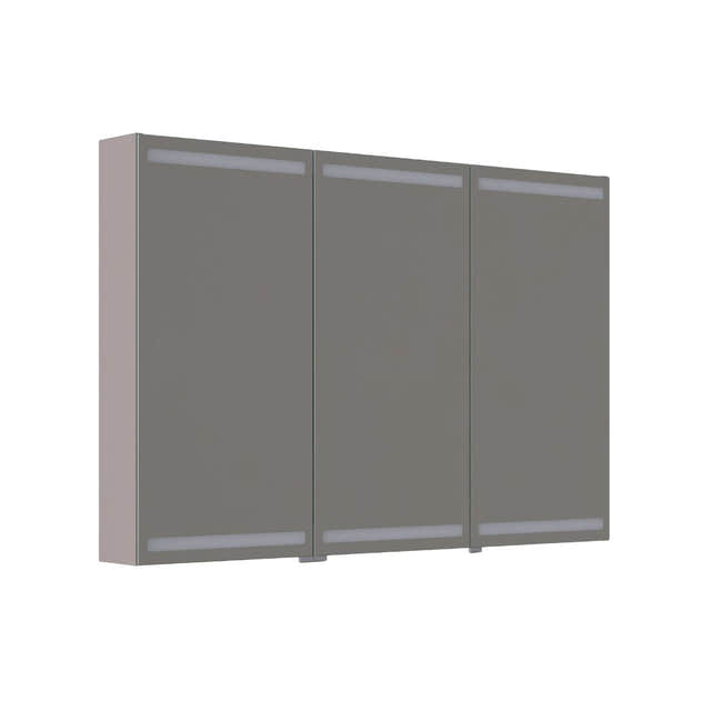 Dansani Inzo Level Speilskap Softstone / 120 cm 3 dører Dansani Speilskap DA-S873-135
