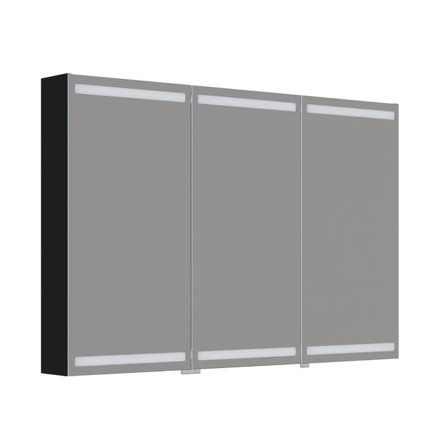 Dansani Inzo Level Speilskap Svart eik / 120 cm 3 dører Dansani Speilskap DA-S873-150