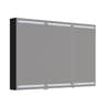 Dansani Inzo Level Speilskap Svart eik / 120 cm 3 dører Dansani Speilskap DA-S873-150