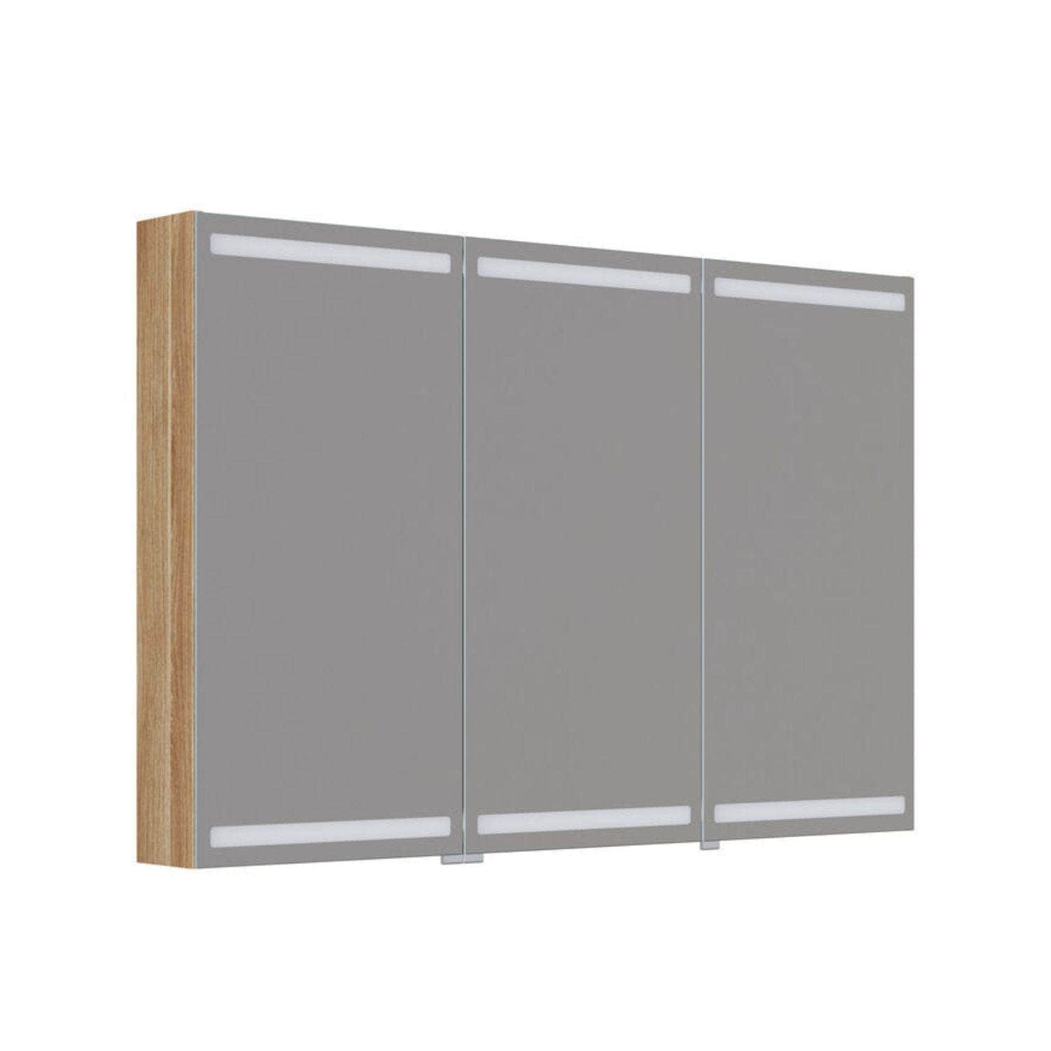 Dansani Inzo Level Speilskap Varm eik / 120 cm 3 dører Dansani Speilskap DA-S873-155