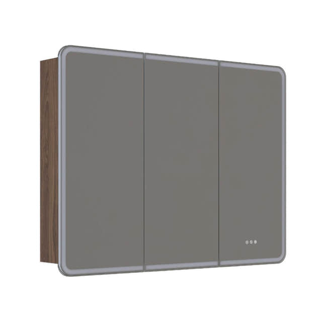 Dansani INZO Radience Speilskap Brun eik / 120cm 3 dører Bad.no Speilskap DA-S863-152