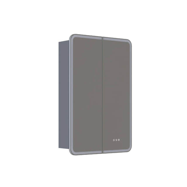 Dansani INZO Radience Speilskap Grå matt / 60cm 2 dører Bad.no Speilskap DA-S866-103