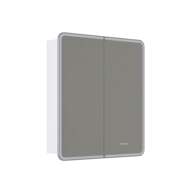 Dansani INZO Radience Speilskap Hvit matt / 80cm 2 dører Bad.no Speilskap DA-S868-110