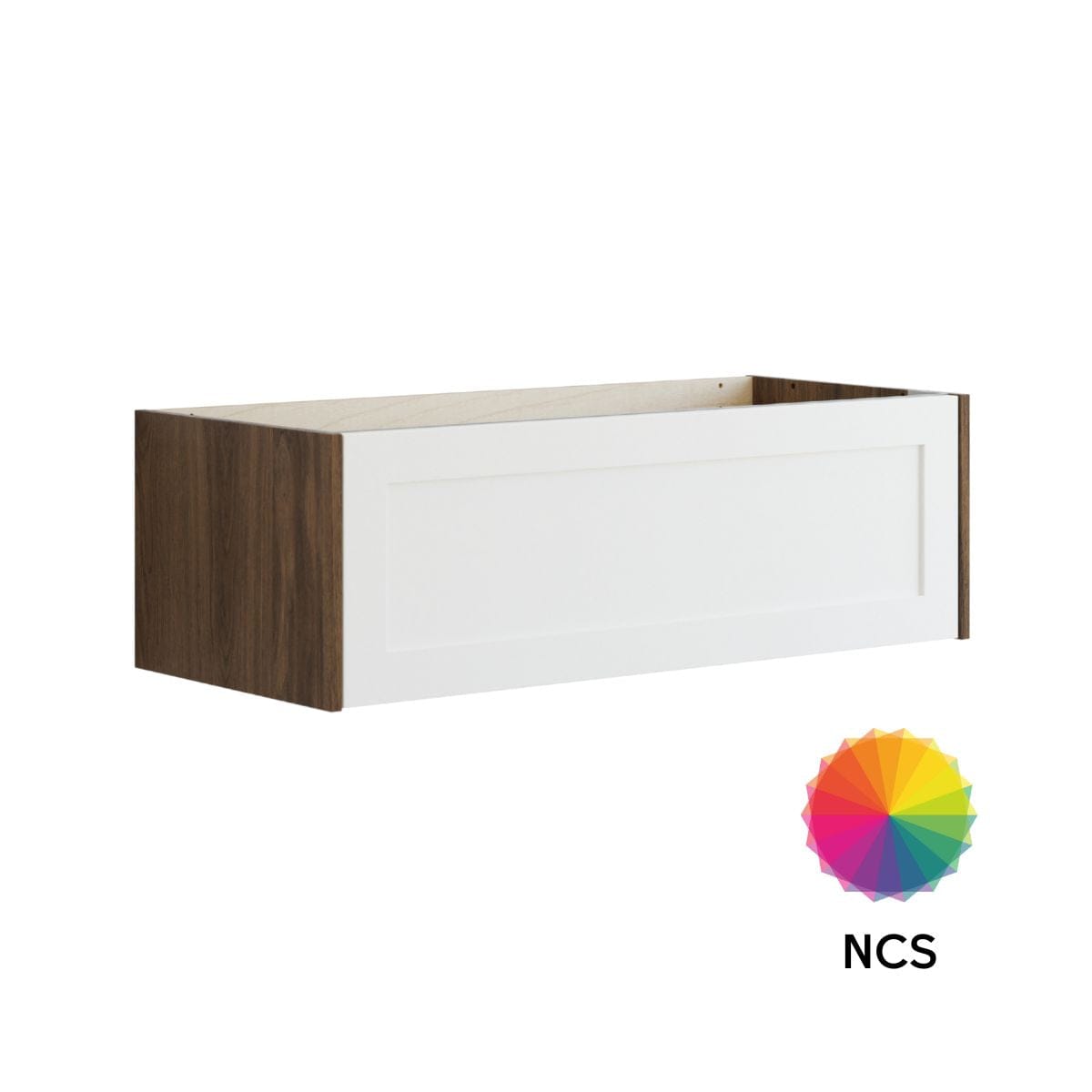 Dansani Inzo Ramme Skap 1 skuff B60-120xH32xD44cm Brun eik/NCS farge / 100cm Dansani Sideskap bad DA-T13-3093