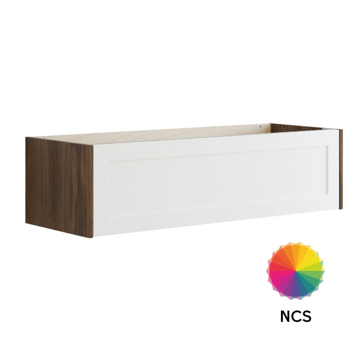 Dansani Inzo Ramme Skap 1 skuff B60-120xH32xD44cm Brun eik/NCS farge / 120cm Dansani Sideskap bad DA-T14-3093