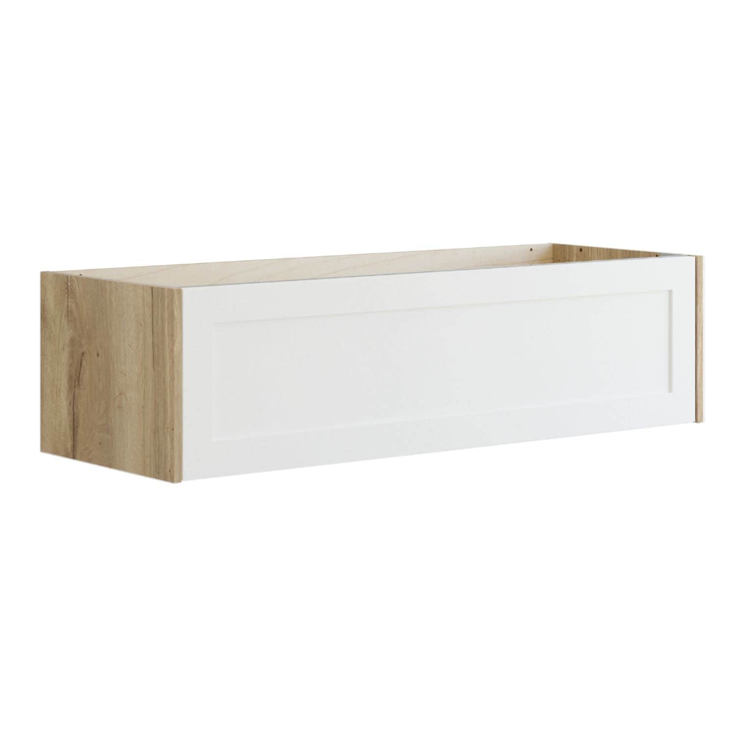 Dansani Inzo Ramme Skap 1 skuff B60-120xH32xD44cm Natur eik/hvit matt / 120cm Dansani Sideskap bad DA-T14-3014